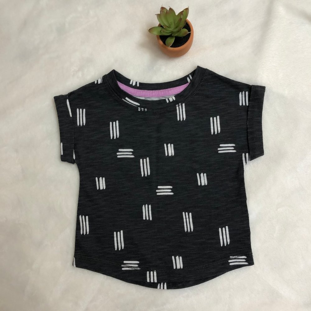 Cat & Jack Cuffed grey unisex tee 12M Target